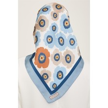 Armine Çiçek Desenli Twill İpek Eşarp 24Ya9106 54 37
