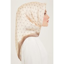 Armine Monogram Desenli Twill İpek Eşarp 24Ya9166 34 54