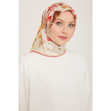 Armine Çiçek Desenli Twill İpek Eşarp 24Ya9127 51 04