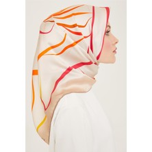 Armine Çiçek Desenli Twill İpek Eşarp 24Ya9115 31 02