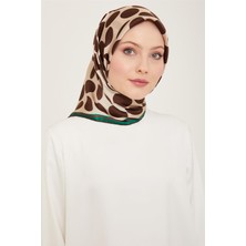 Armine Geometrik Desenli Twill İpek Eşarp 24Ya9156 86 80