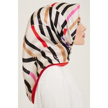 Armine Geometrik Desenli Twill İpek Eşarp 24Ya9101 2 08