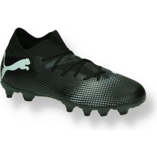 Puma Future 7 Match Fg/ag Jr Siyah Çocuk Krampon Erkek Çocuk İçin Hafif ve Rahat Tasarım