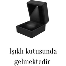 Carat Stone Pırlanta Işıltılı 1 Carat Tektaş ve 0.10 Carat Tamtur Gümüş Yüzük ( Işıklı Kutusunda)