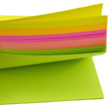 Noki Memo Stick Notes 75X75 mm Küp Neon Yapışkanlı Not Kağıdı 100 Yaprak 12042