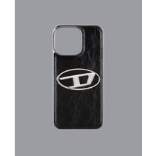 Dukkan Case Kabartmalı Parlak Siyah Telefon Kılıfı - DK170 - iPhone 14 Promax