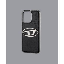Dukkan Case Kabartmalı Parlak Siyah Telefon Kılıfı - DK170 - iPhone 14 Promax