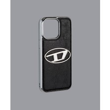 Dukkan Case Kabartmalı Parlak Siyah Telefon Kılıfı - DK170 - iPhone 14 Promax