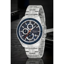 Ferrucci Gümüş-Mavi Renk FCF.13674FM.04 Function Erkek Kol Saati+Bileklik ZMFER151