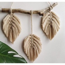 Ninastore Makrome Yaprak Duvar Süsü