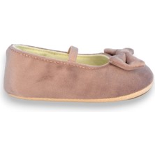 First Step Pudra Kadife Kız Bebek Lastikli Ilk Adım BABET-F-542