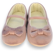 First Step Pudra Kadife Kız Bebek Lastikli Ilk Adım BABET-F-542