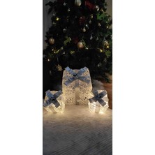 Kordelya Design Yılbaşı Ağacı Altı LED Işıklı Kutu