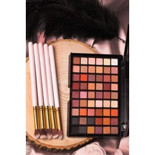 Mujgan Far Paleti 54'lü Beyaz Far Fırça Seti 5'li Makyaj Seti 2'li