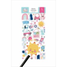 Piksel Grafik Oyun Günleri Planlayıcı Etiketleri, Play Day Sticker