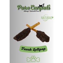 Purecanpati Kurutulmuş  Köpek Çiğneme Kemiği Natural Tavuk Lolipop 2'li