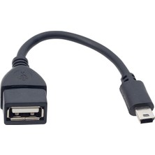 Powermaster USB 15 cm Mini 5p Otg Data Kablosu Araç Kamerası Navigasyon Soketli USB Uçlu Kablo