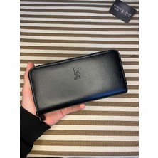 Sanat Leather SL-2155 Çift Fermuarlı 16 Adet Kart Giriş Bölmeli  Deri Unisex Cüzdan Sanat Leather