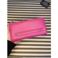 Sanat Leather SL-2155 Çift Fermuarlı 16 Adet Kart Giriş Bölmeli  Deri Unisex Cüzdan Sanat Leather