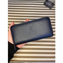 Sanat Leather SL-2155 Çift Fermuarlı 16 Adet Kart Giriş Bölmeli  Deri Unisex Cüzdan Sanat Leather
