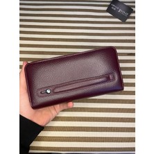 Sanat Leather SL-2155 Çift Fermuarlı 16 Adet Kart Giriş Bölmeli  Deri Unisex Cüzdan Sanat Leather
