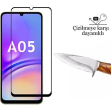 Cepstok Samsung Galaxy A05 Kırılmaz Cam 5D Tam Kaplayan 9H Temperli Ekran Koruyucu