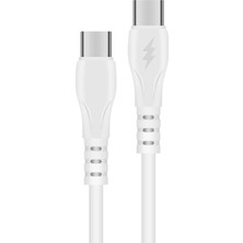 Oppo A72 Şarj Kablosu Type C To Type C 60W  Hızlı Süper Vooc- SC48T
