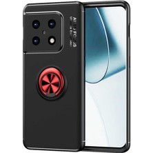 One Plus 10 Pro Kılıf Ravel Yüzüklü Standlı Silikon Kapak