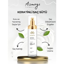 ASİMEYZ Hızlı Onarıcı Keratinli Saç Bakım Sütü / Fön Spreyi Kolajen Ve Argan Desteği 200 Ml