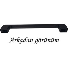 Glaswen Oval Marmara Kulp 160 mm Siyah Mutfak Kulpu Çekmece Dolap Kapak Kulbu Metal Mobilya Dolabı Kulpları