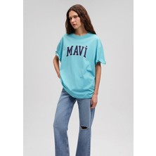 Mavi Logo Baskılı Yeşil Tişört 1600843-71463