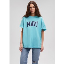 Mavi Logo Baskılı Yeşil Tişört 1600843-71463