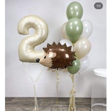 Kidspartim Krem 2 Yaş Kirpi Balon Seti