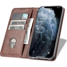 YH Mall Iphone 15 Pro Max Kart Ekleme Deri Folio Flip Case Tam Telefon Kılıfı (Yurt Dışından)