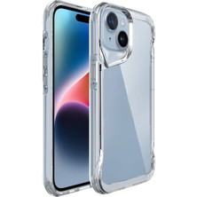 Canpay Apple iPhone 15 Plus Uyumlu Kılıf Case, Transparent Smooth Hard Protective Cover