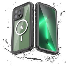 Canpay iPhone 14 Pro Uyumlu Kılıf Case, 360 Derece Koruyucu 2metre Su Geçirmez Kapak Waterproof Cover