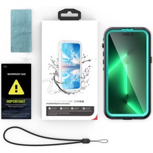 Canpay iPhone 14 Pro Uyumlu Kılıf Case, 360 Derece Koruyucu 2metre Su Geçirmez Kapak Waterproof Cover