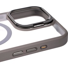 Canpay iPhone 15 Pro Uyumlu Kılıf Case, Lens Koruyuculu Mıknatıslı Magsafe Wireless Şarj Destekli Kapak