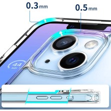 Canpay iPhone 15 Uyumlu Kılıf Case, Transparent Hard Pc With Magsafe Charging Feature Cover