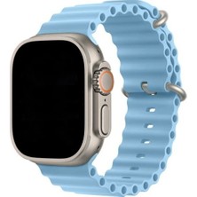 Dijimedia Apple Watch Uyumlu 40MM 1/2/3/4/5/6/se/7/8/9ultra Ocean Kordon Kordon Açık Mavi