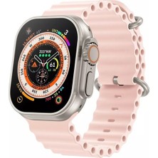 Dijimedia Apple Watch Uyumlu 45 mm 1/2/3/4/5/6/se/7/8/9ultra Ocean Kordon Kordon Pembe