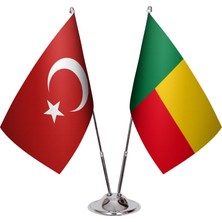 Asya Bayrak Benin Ikili Masa Bayrağı