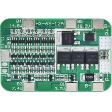 Sislilalaua Paket 18650 Li-Ion Lityum Hücre Modülü Için 6s 12A 24V Bms Koruma Levhası (Yurt Dışından)