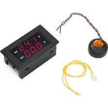Sislilalaua Di Tal Voltmetre LED Di Tal Ekran Ac 100~300 V Voltmetre 0-10A Amper Metre Di Tal Ampermetre Voltmetre (Yurt Dışından)