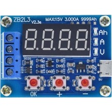 Sislilalaua ZB2L3 Pil Test Cihazı LED Dijital Ekran 18650 Lityum Pil Gücü Test Direnci Kurşun-Asit Kapasitesi Deşarj Ölçer (Yurt Dışından)