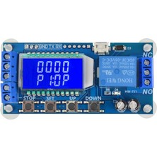 Sislilalaua Mikro USB Dijital LCD Ekran Zaman Geciktirme Rölesi Modülü Dc 6-30 V Kontrol Çok Fonksiyonlu Zamanlayıcı Anahtarı Tetik Döngüsü Modülü Kurulu (Yurt Dışından)