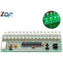 Sislilalaua Ayarlanabilir Vu Metre Ses Seviyesi Göstergesi Amplifikatör Kartı Çift Kanallı 16 LED Mcu (Yurt Dışından)