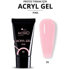 Protez Tırnak İçin Poly Gel, Poli Jel, Acryl Gel No.05, Pembe, 30 gr