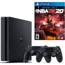 Sony Playstation 4 Slim 500 GB + 2. Ps4 Kol + Ps4 Nba 2K20