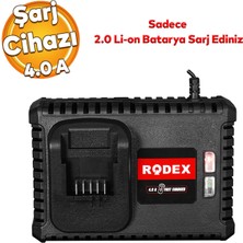 Rodex RPX2080 Hızlı Şarj Ünitesi 2.0 Batarya Sarj Etme 4.0 A Güç Matkap Vidalama